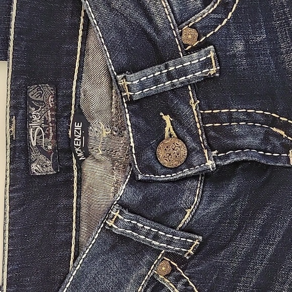 Silver jeans Company Mckenzie bootcut blue jeans women's sz 28 x 32 - Picture 4 of 5